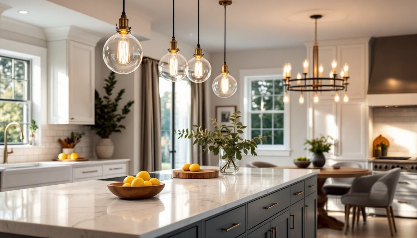 elegant kitchen lighting