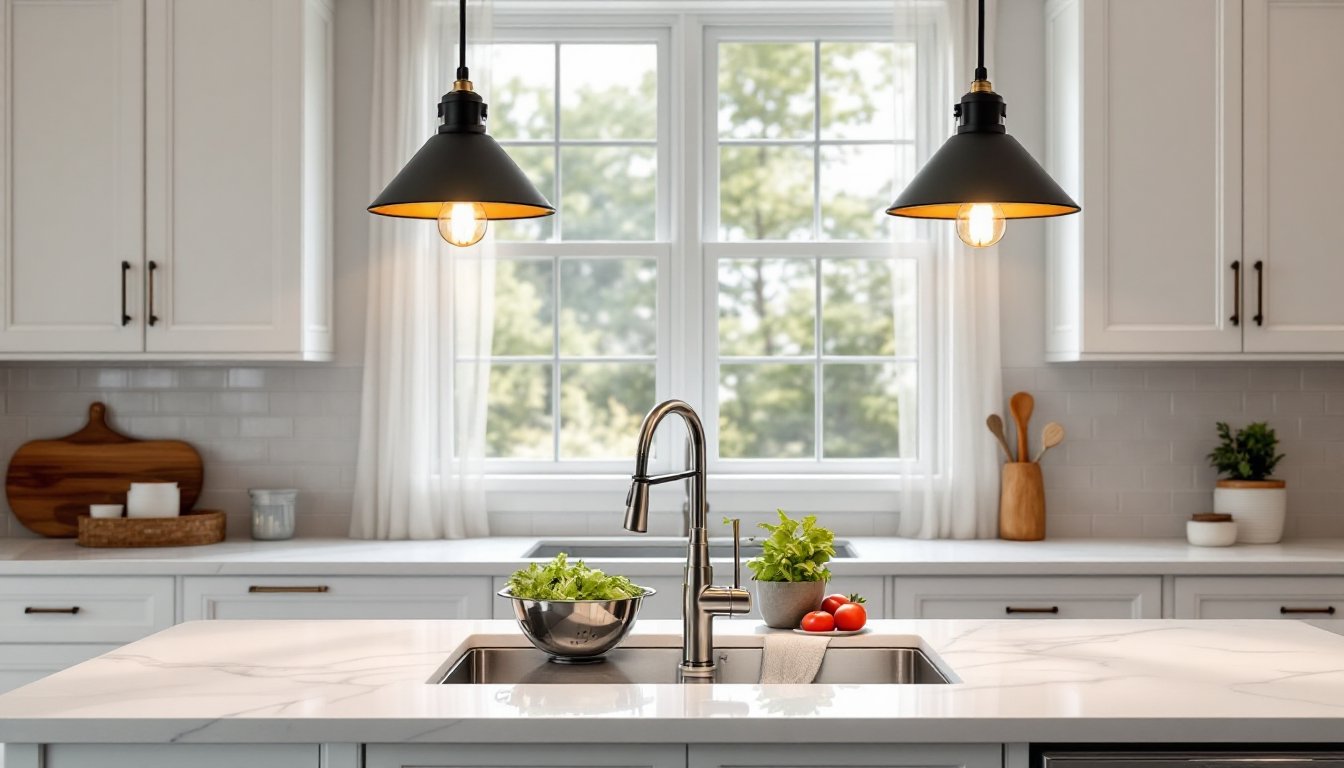over the kitchen sink lighting